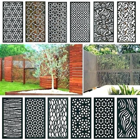 outdoor rectangle screen house metal panels|decorative privacy metal panels exterior.